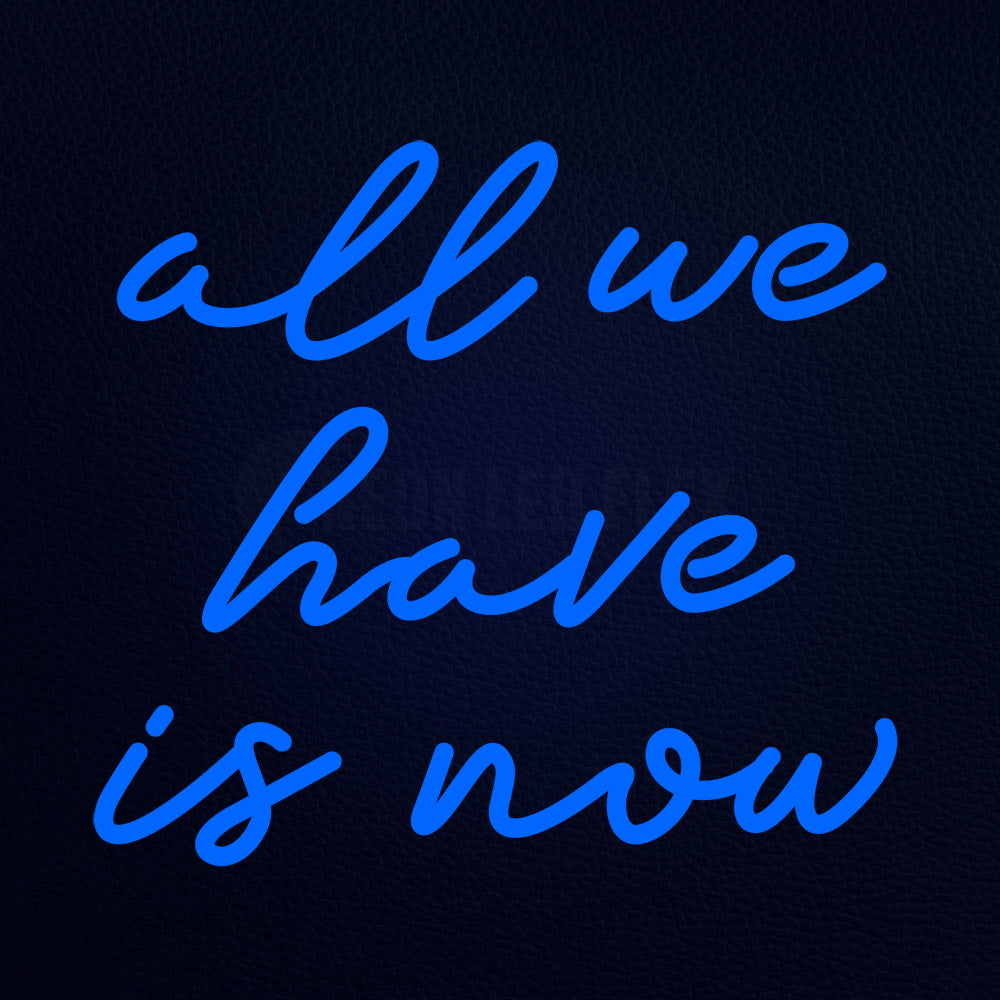 All We Have Is Now 18" x 16" LED Neon Sign