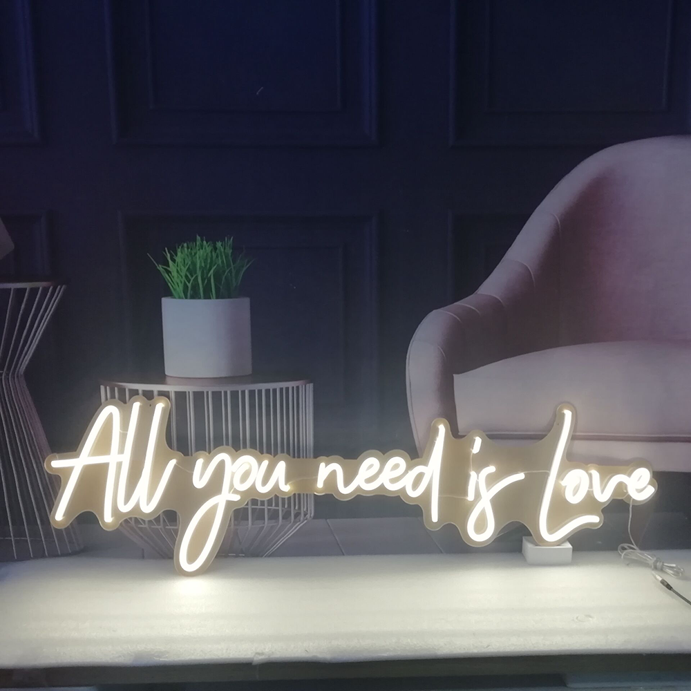 All You Need Is Love 32" x 10" LED Neon Sign