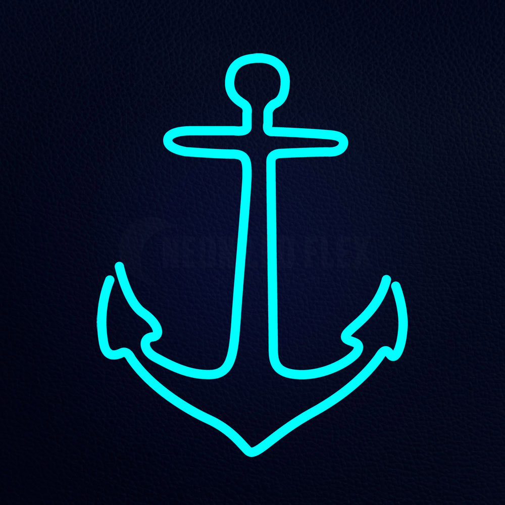 Anchor 15" x 19" LED Neon Sign