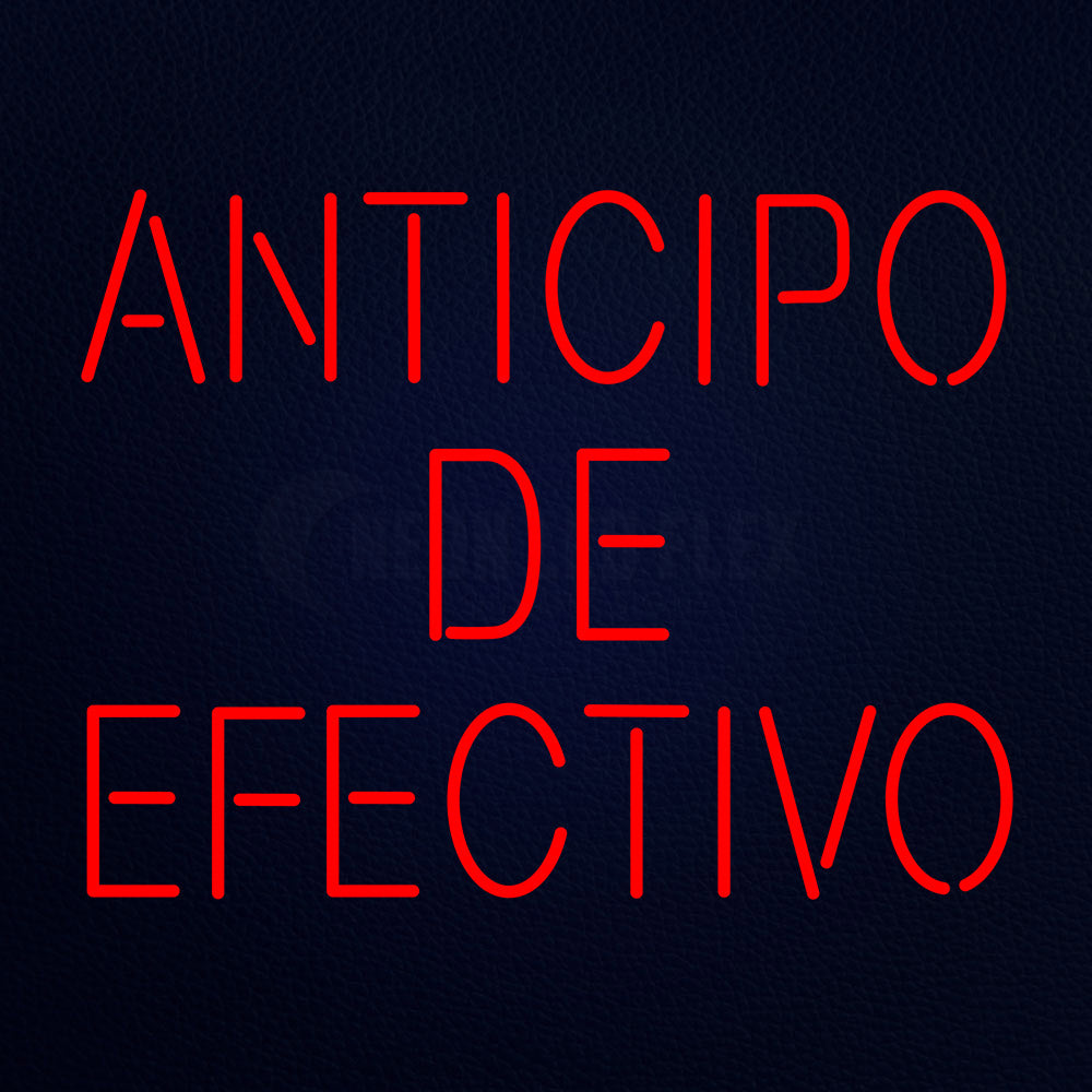 Anticipo De Efectivo 31" x 24" LED Neon Sign