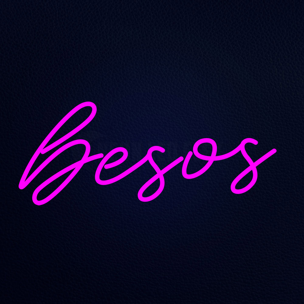 Besos 24" x 10" LED Neon Sign