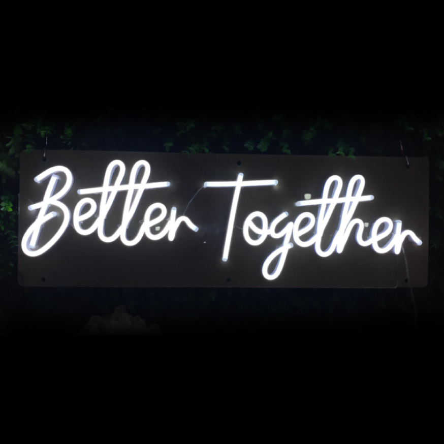 Better Together 28" x 9" LED Neon Sign