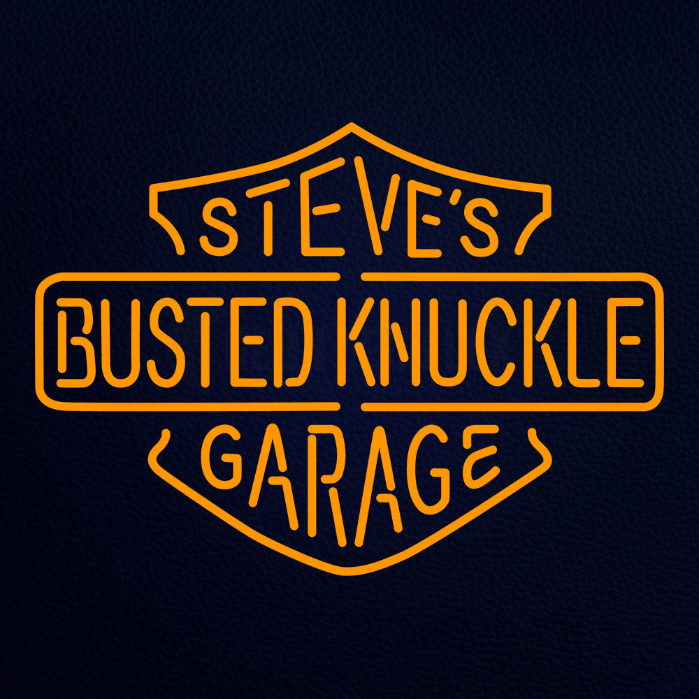 Busted Knuckle Steves Garage 30" x 20" LED Neon Sign