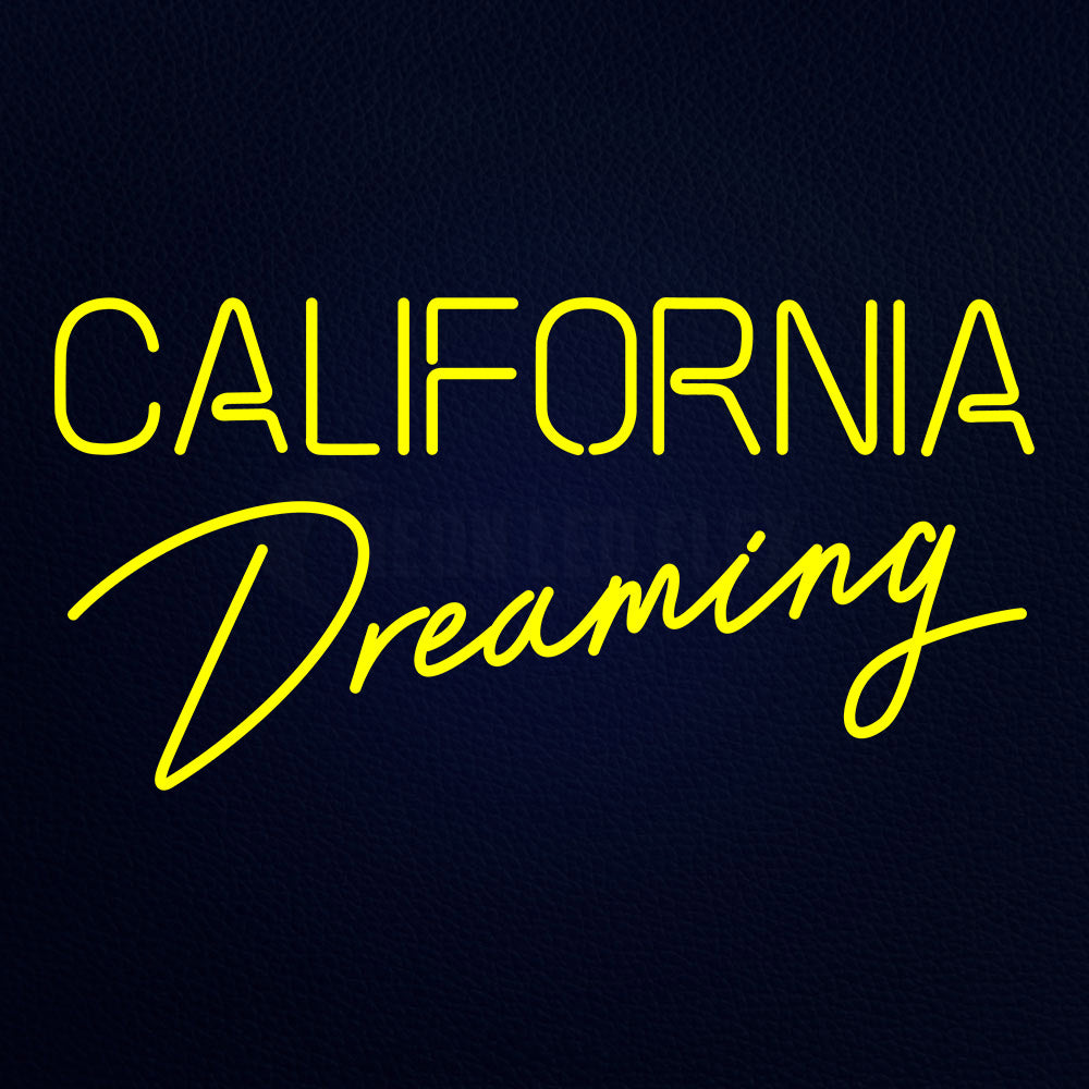 Californiya Dreaming 37" x 20" LED Neon Sign