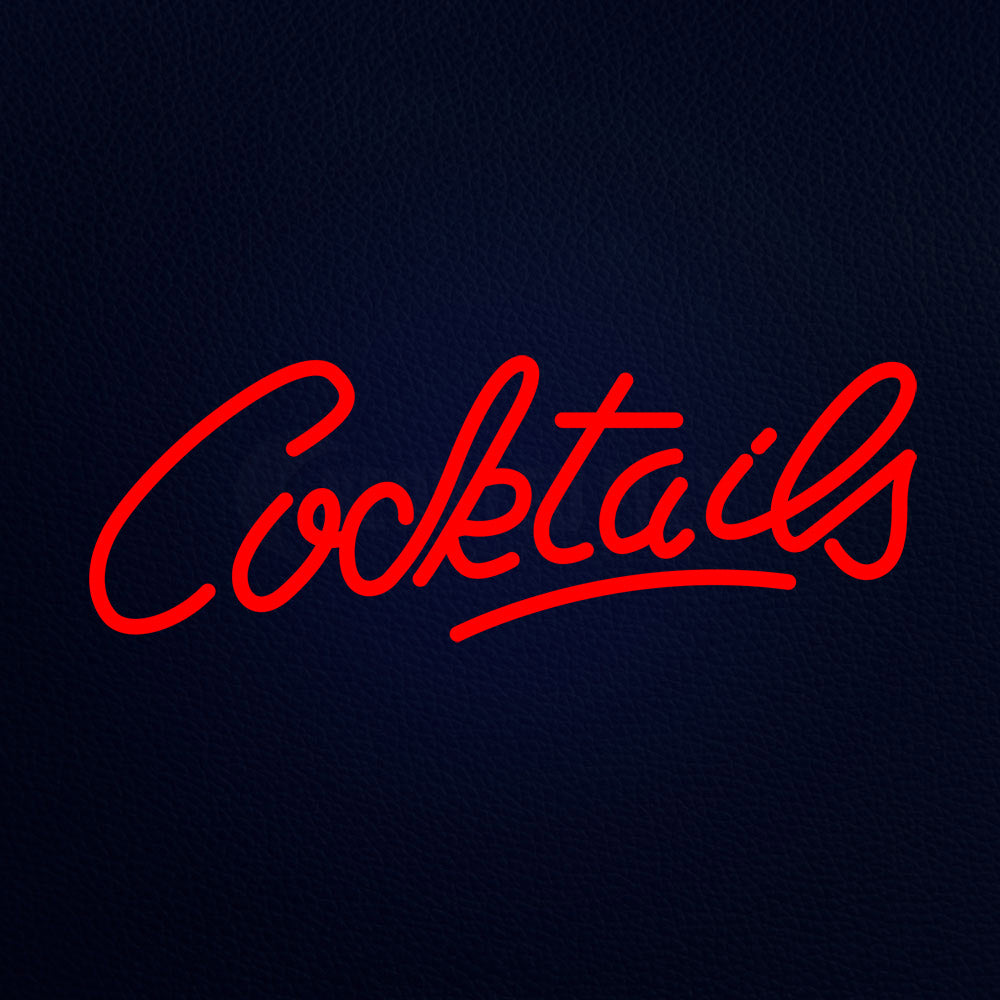 Cocktails 24" x 10" LED Neon Sign