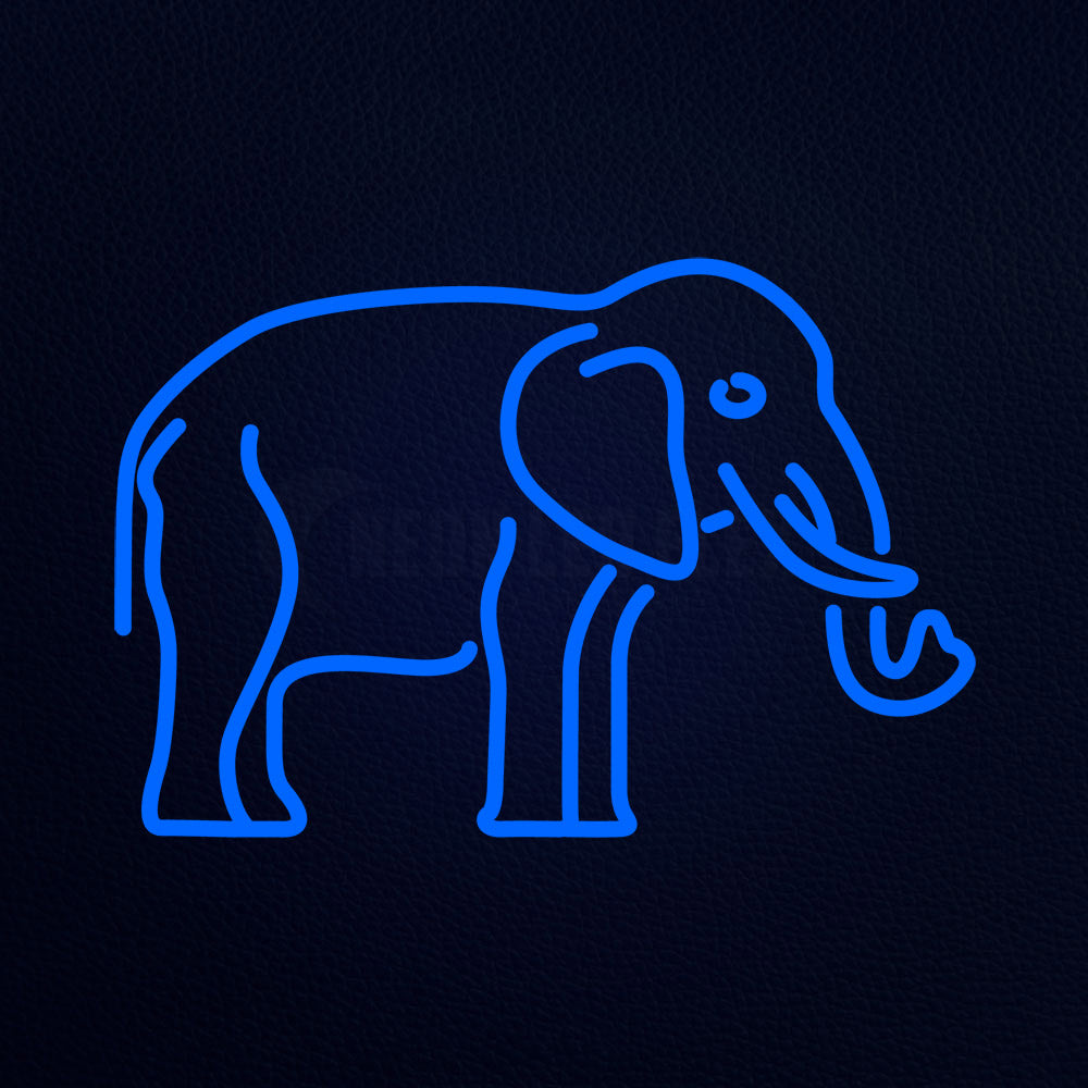 Elephant 21" x 15" LED Neon Sign