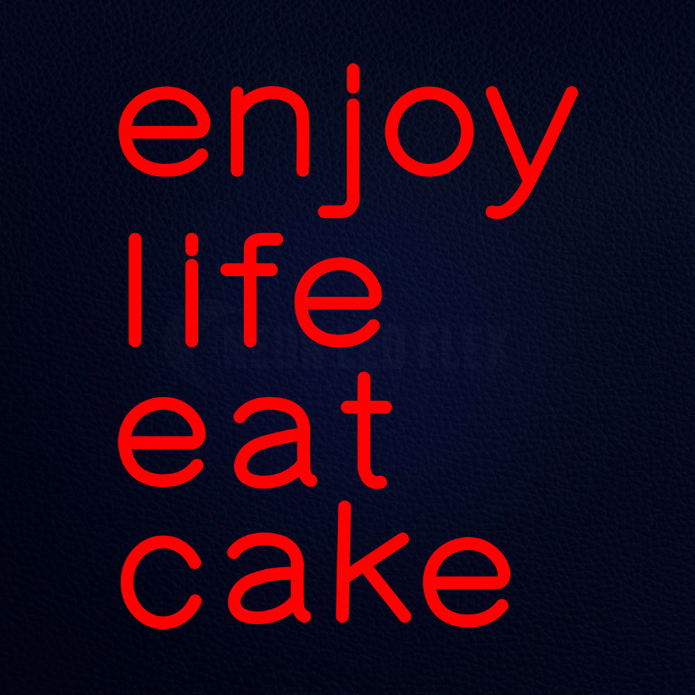 Enjoy Life Eat 16" x 19" LED Neon Sign