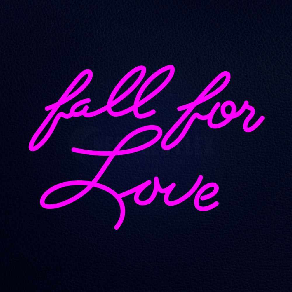 Fall For Love 21" x 15" LED Neon Sign