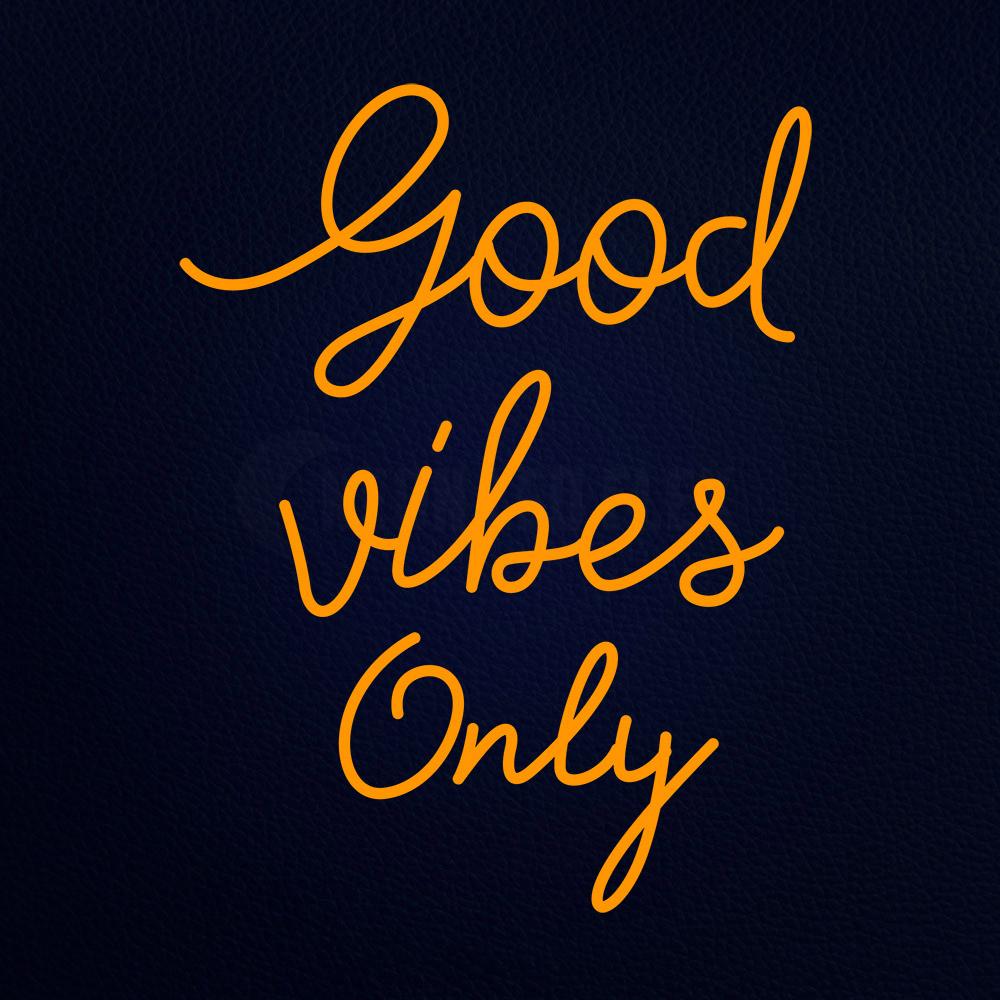 Good Vibes Only 31" x 24" LED Neon Sign