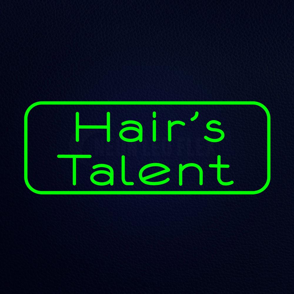 Hairs Talent 32" x 13" LED Neon Sign