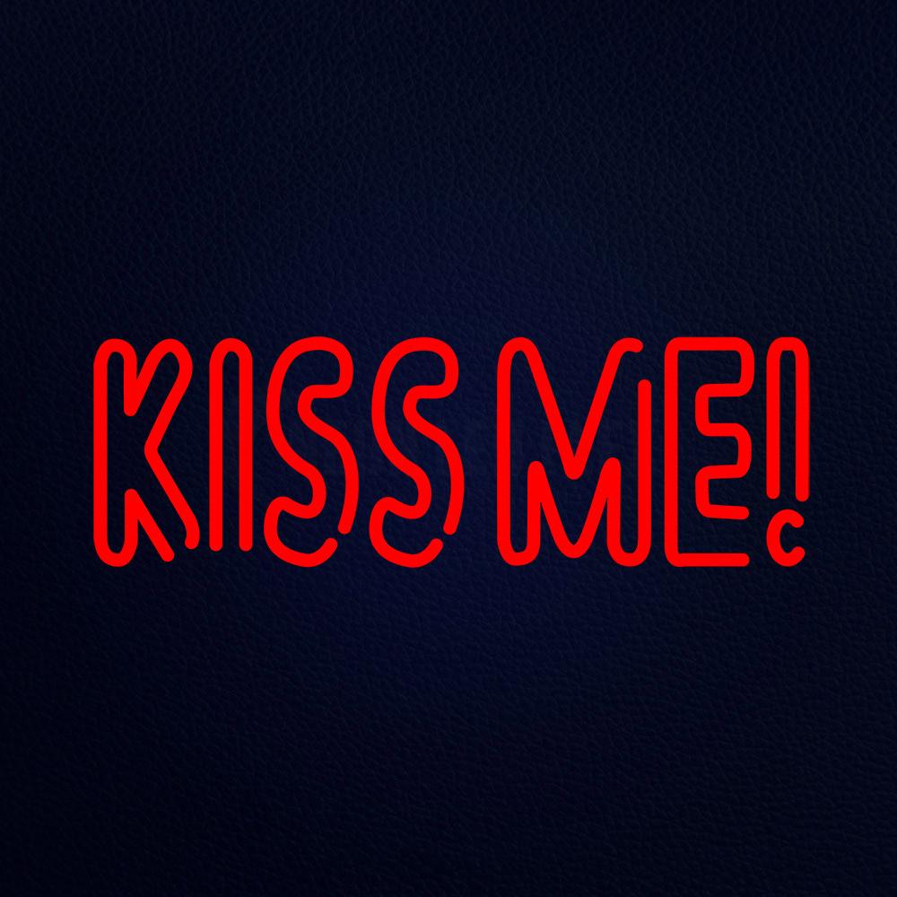 Kiss Me 24" x 10" LED Neon Sign