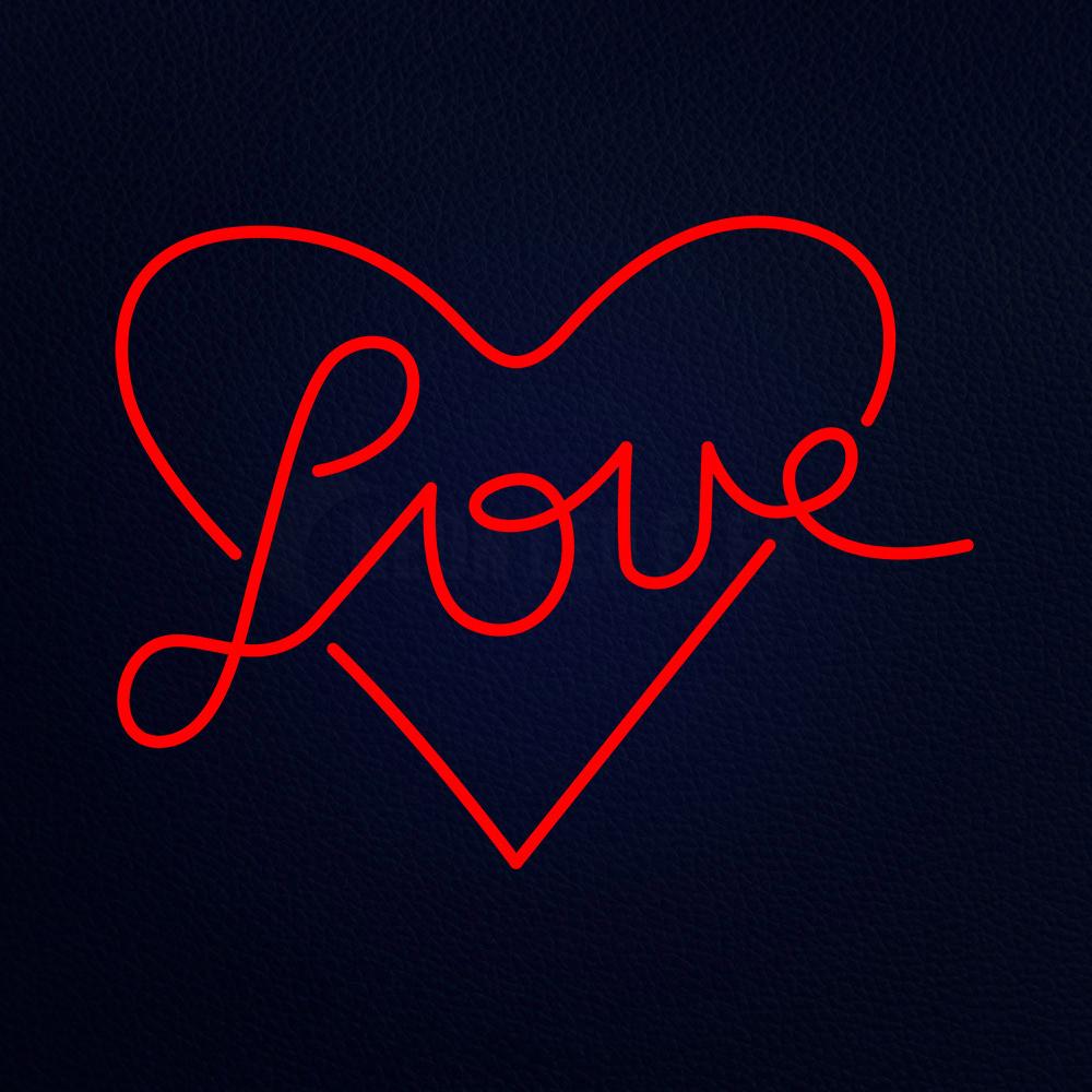 Love 24" x 31" LED Neon Sign