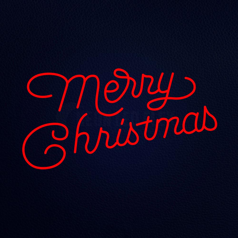 Merry Christmas 37" x 20" LED Neon Sign