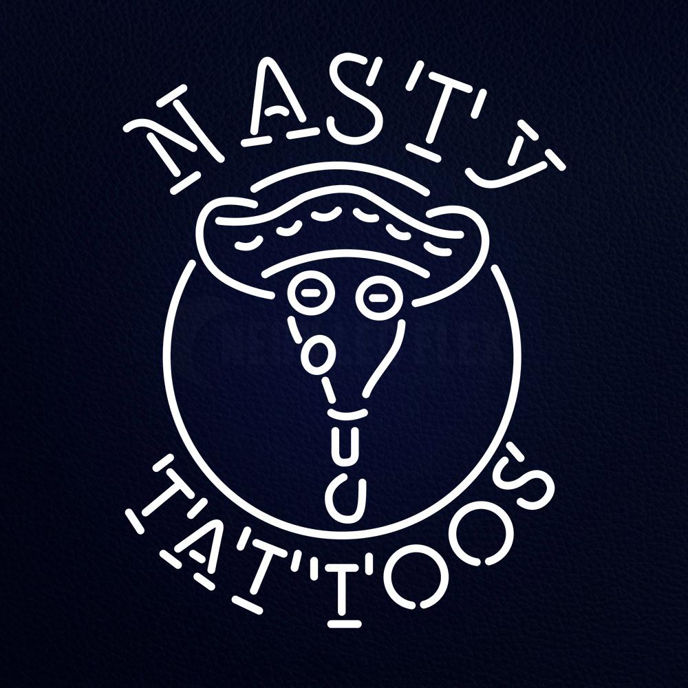 Nasty Tattoos 31" x 24" LED Neon Sign