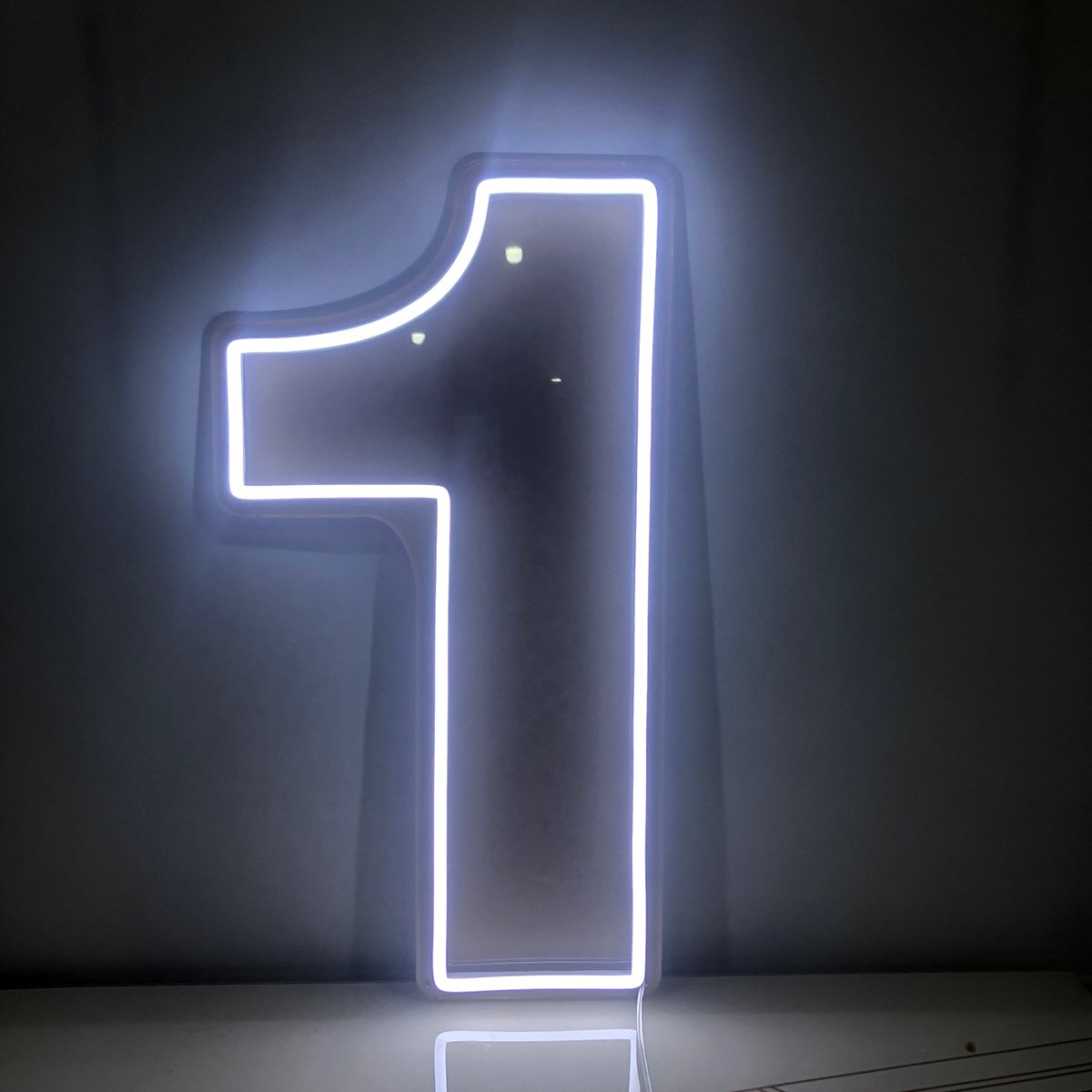 Number 1 8" x 14" LED Neon Sign