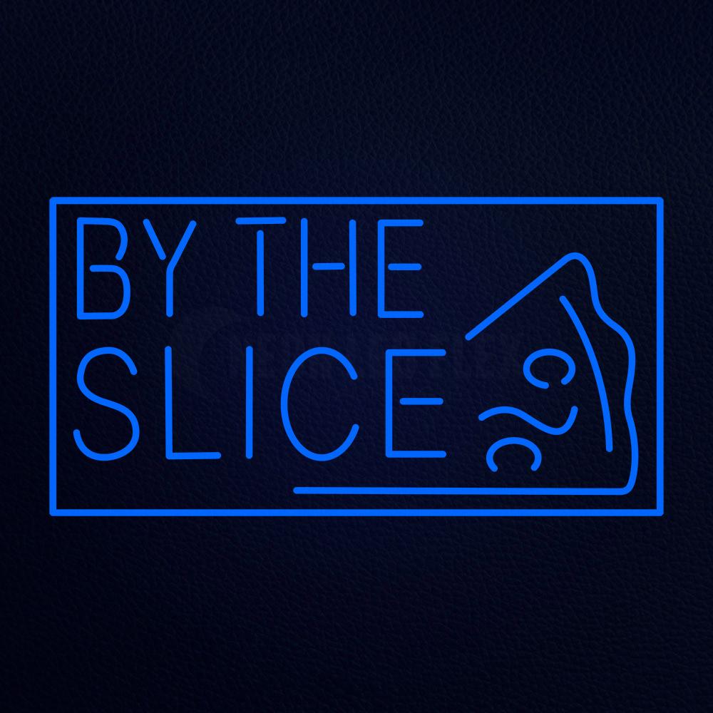 Pizza by the Slise 31" x 24" LED Neon Sign