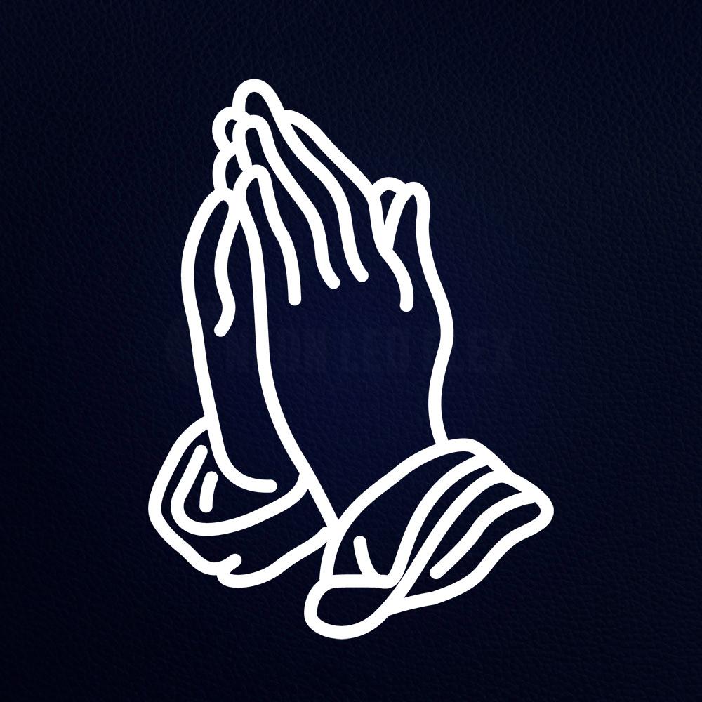 Praying Hands 15" x 19" LED Neon Sign