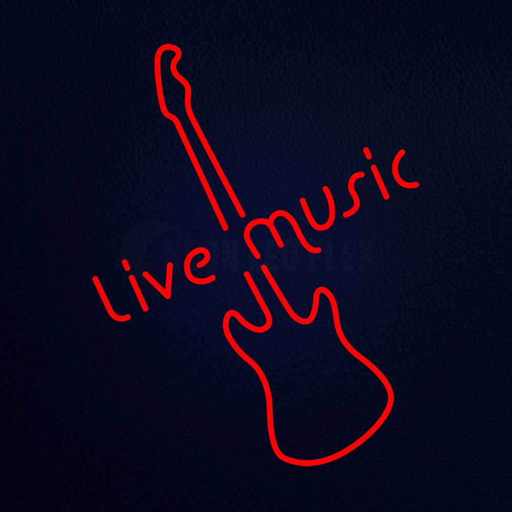 Rare Live Music 31" x 24" LED Neon Sign