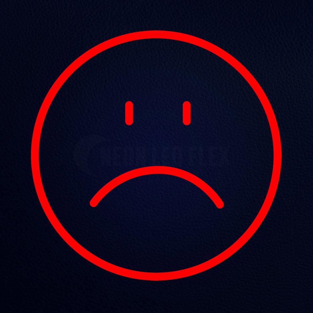 Sad Emoji 14" x 14" LED Neon Sign