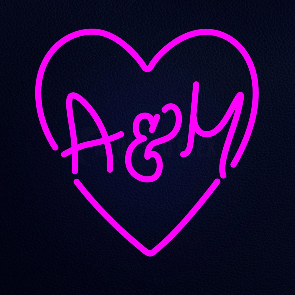 Saydney Heart 16" x 17" LED Neon Sign