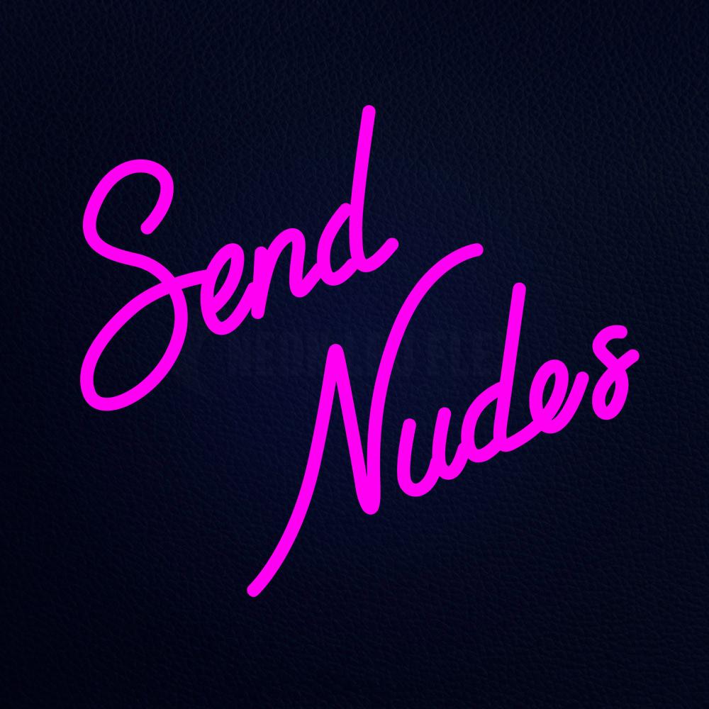 Send Nudes 19" x 17" LED Neon Sign