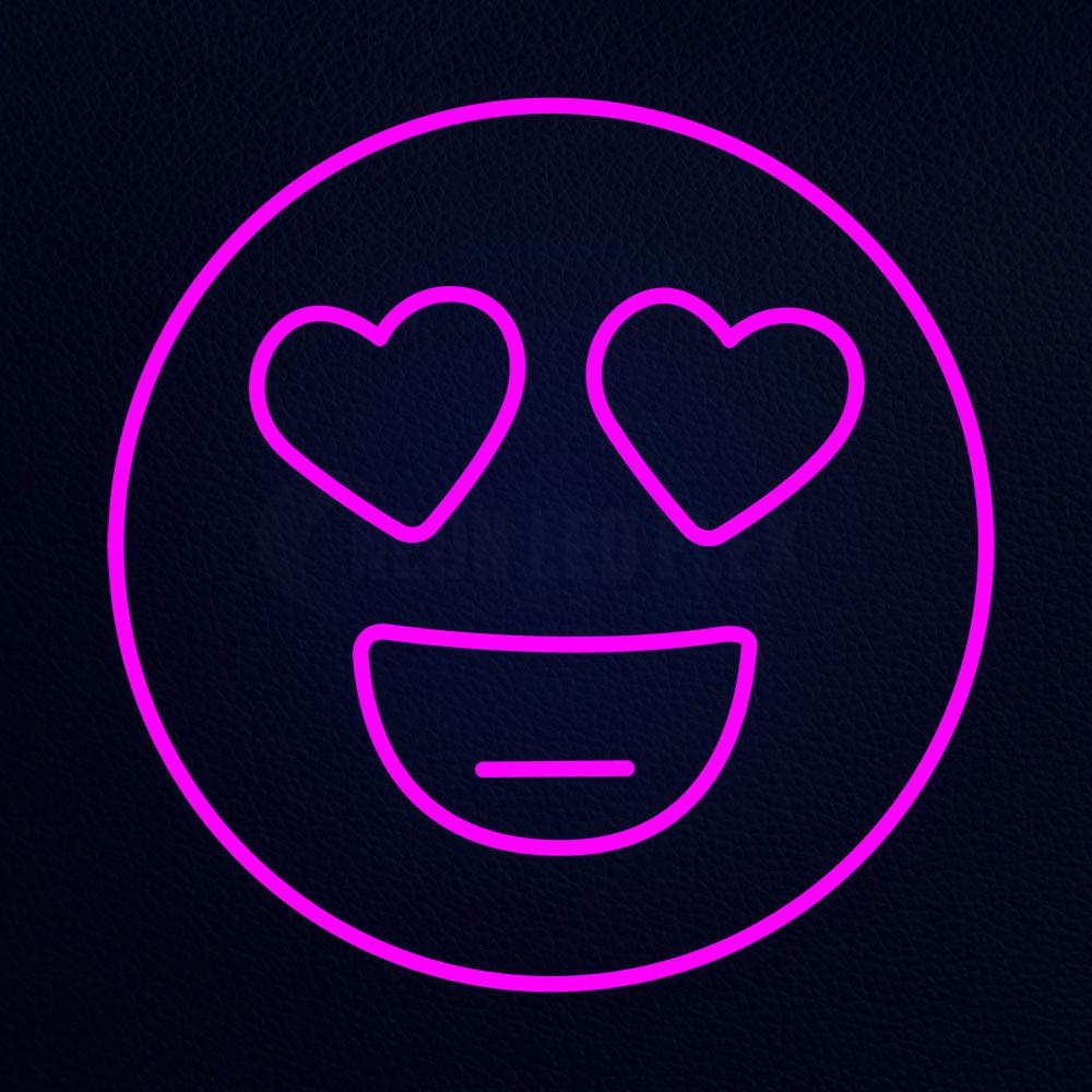Smile Emoji 24" x 24" LED Neon Sign