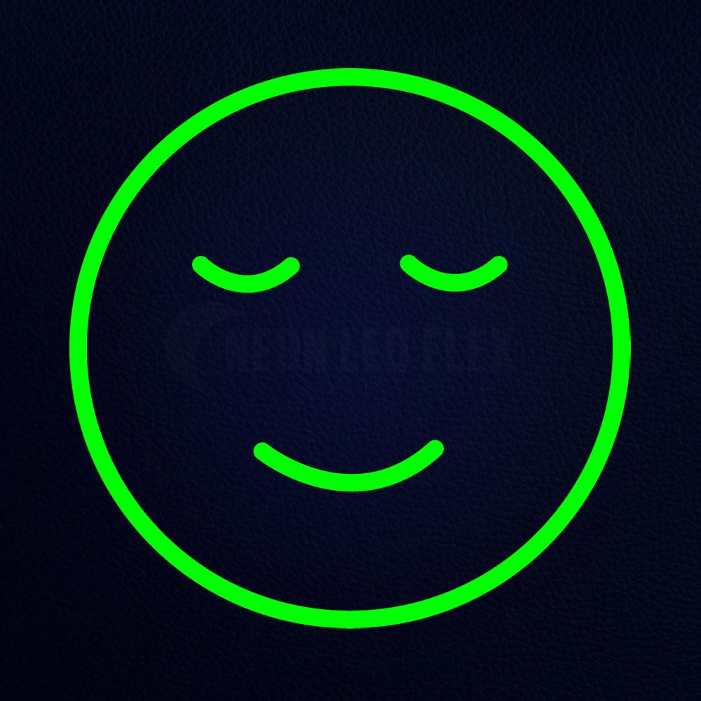 Smile Emoji Symbol 14" x 14" LED Neon Sign