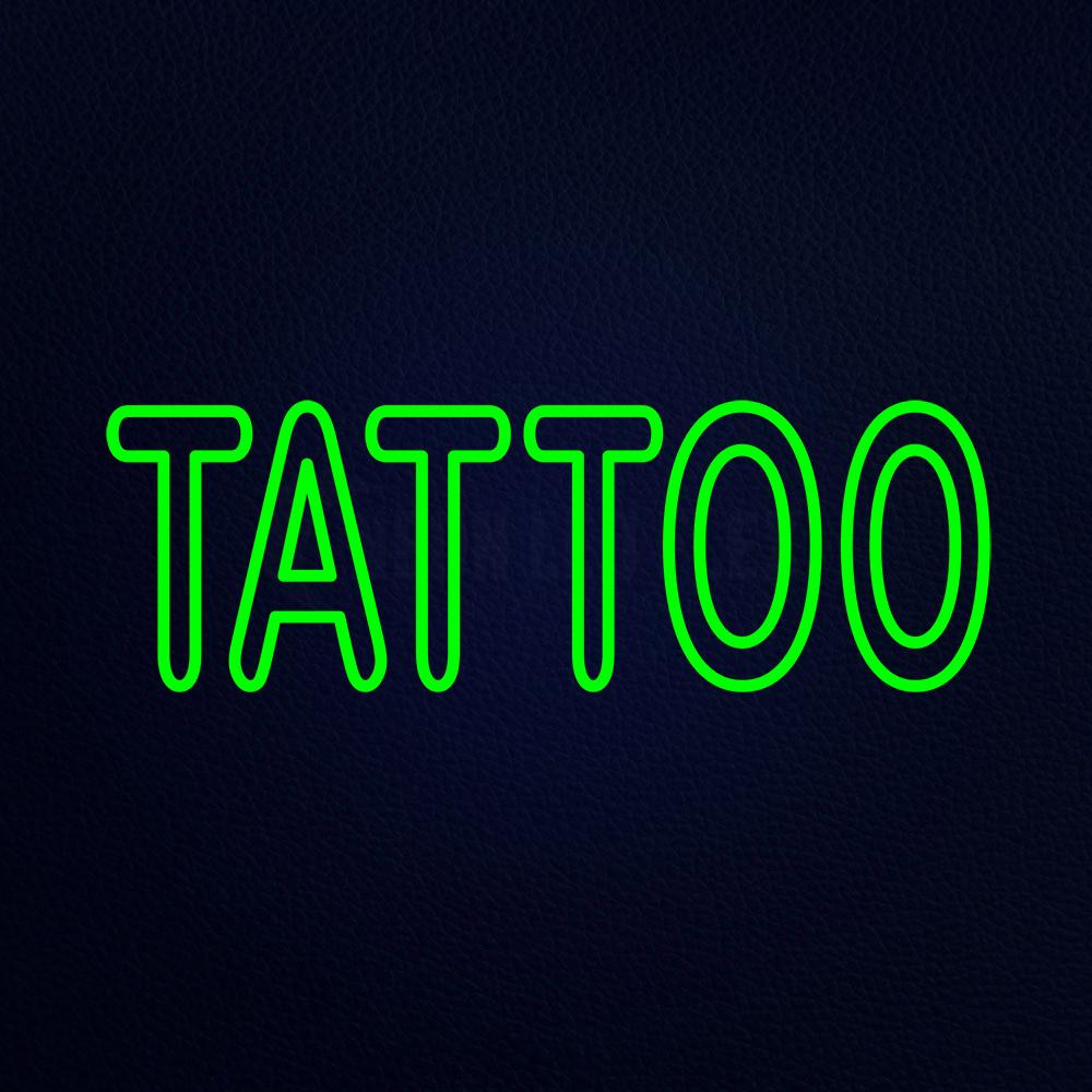 Tattoo 32" x 13" LED Neon Sign