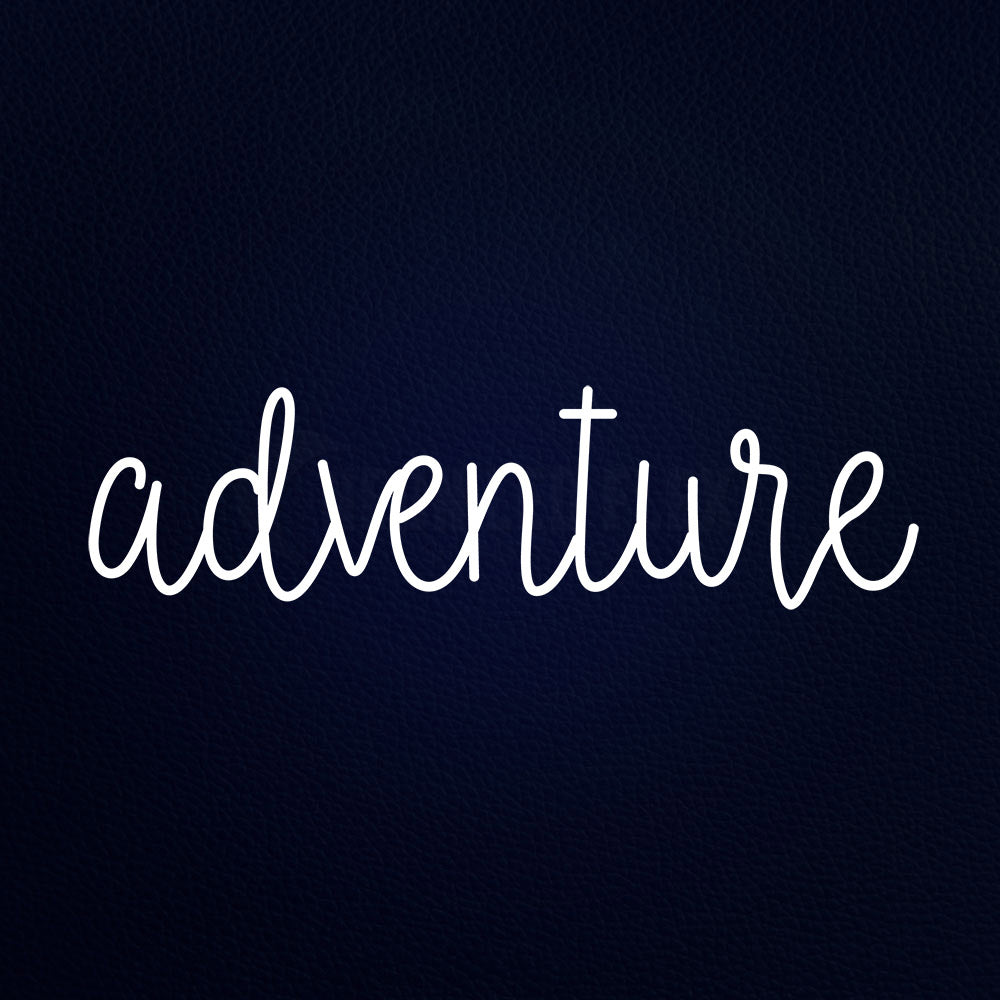 Adventure 13" x 32" LED Neon Sign