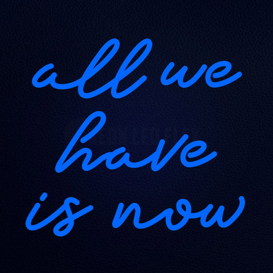 All We Have Is Now 18" x 16" LED Neon Sign