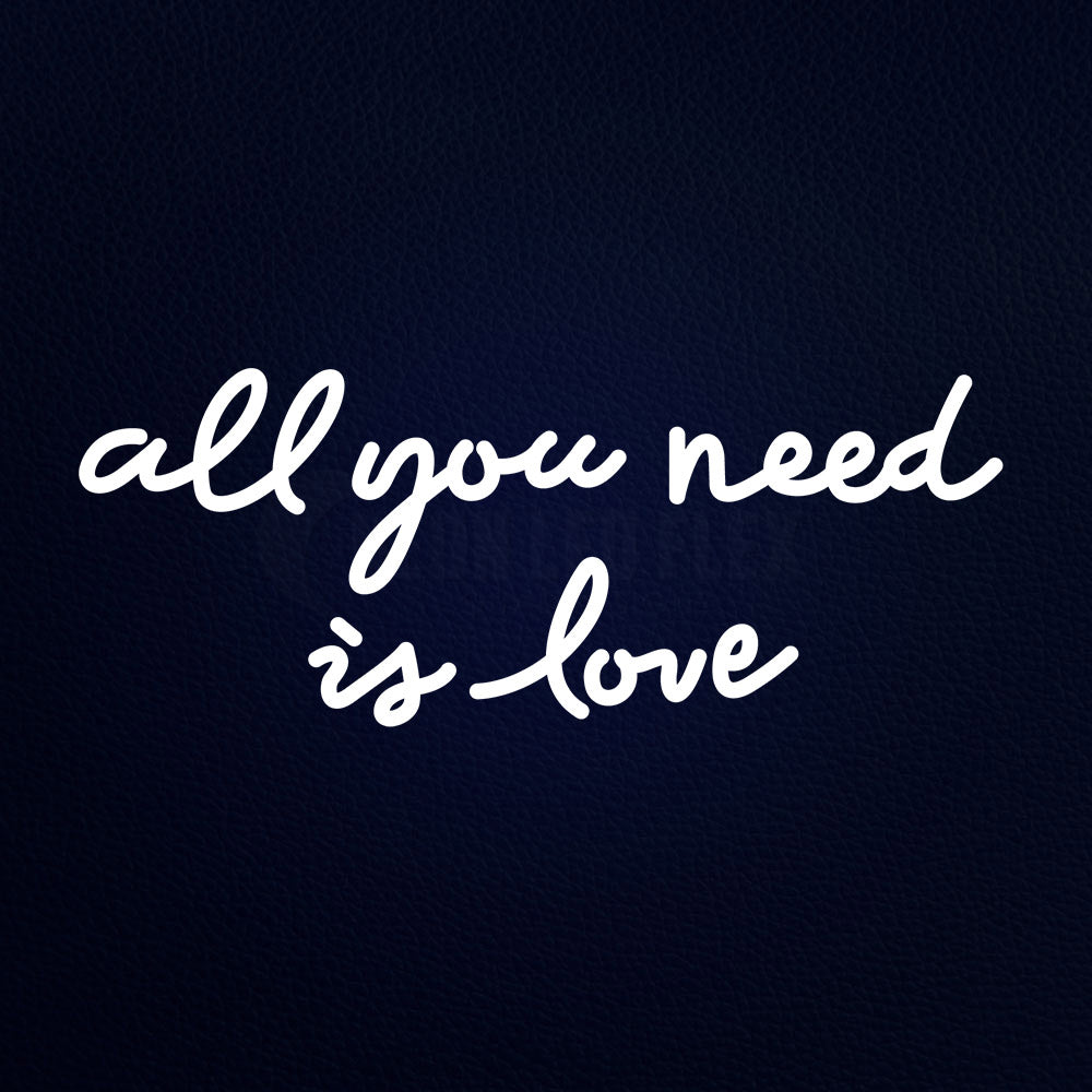 All You Need Is Love 24" x 10" LED Neon Sign