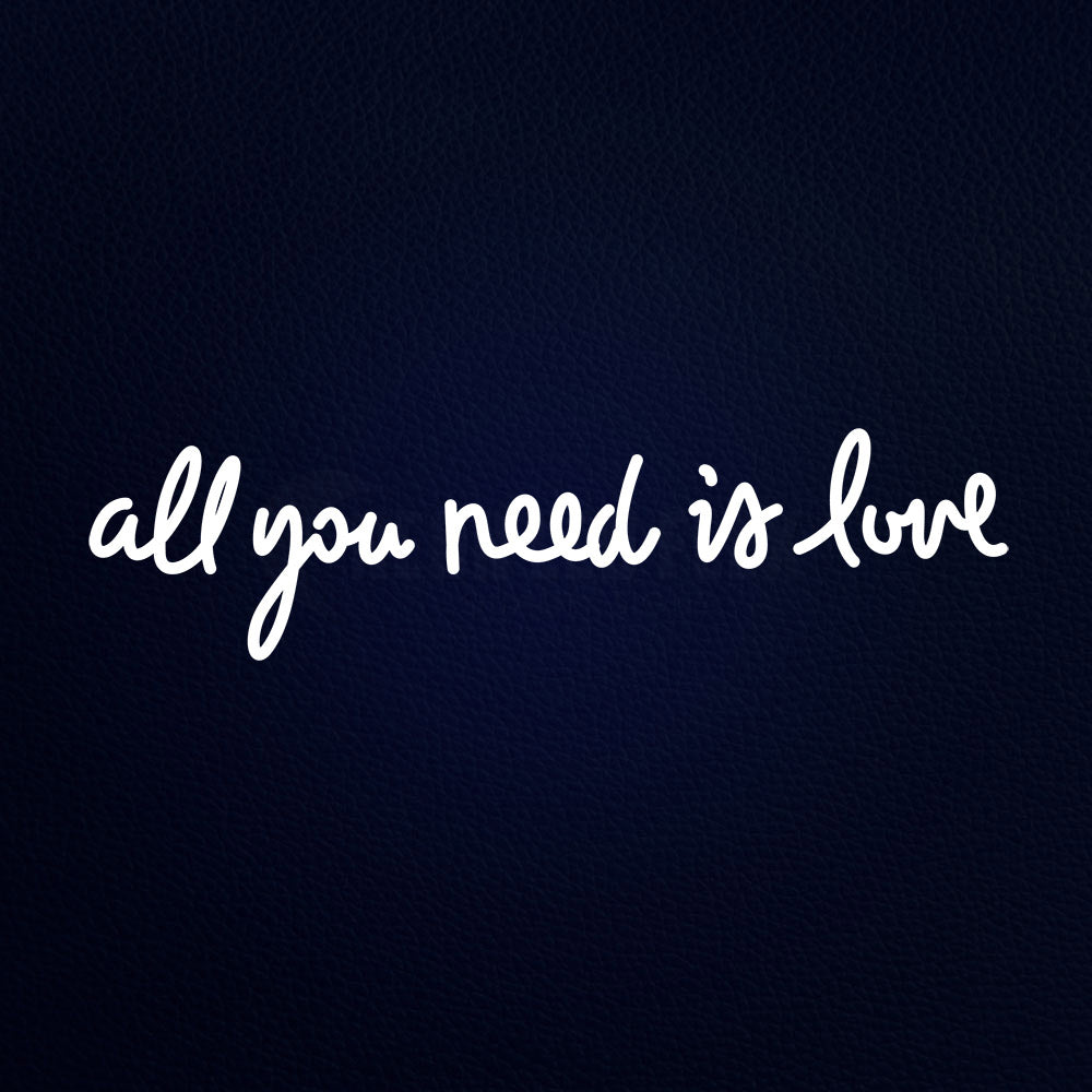 All You Need Is Love 32" x 10" LED Neon Sign