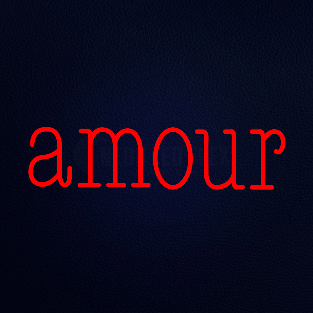 Amour 24" x 8" LED Neon Sign