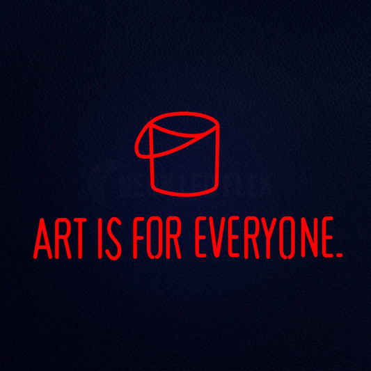 Art Is For Everyone 37" x 20" LED Neon Sign