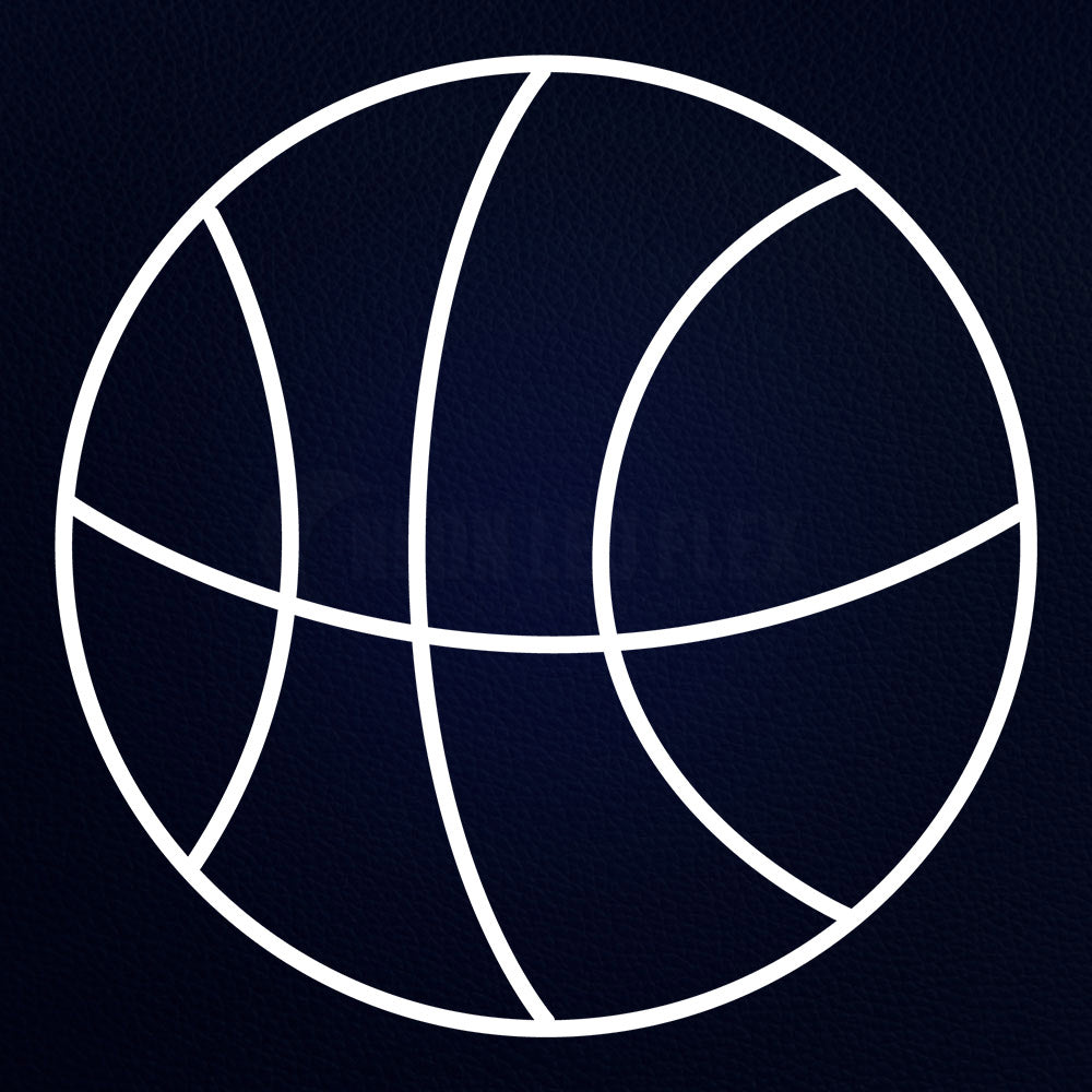 Basketball Icon Logo 24" x 24" LED Neon Sign