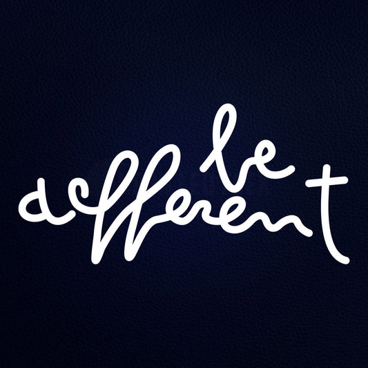 Be Defferent 19" x 10" LED Neon Sign
