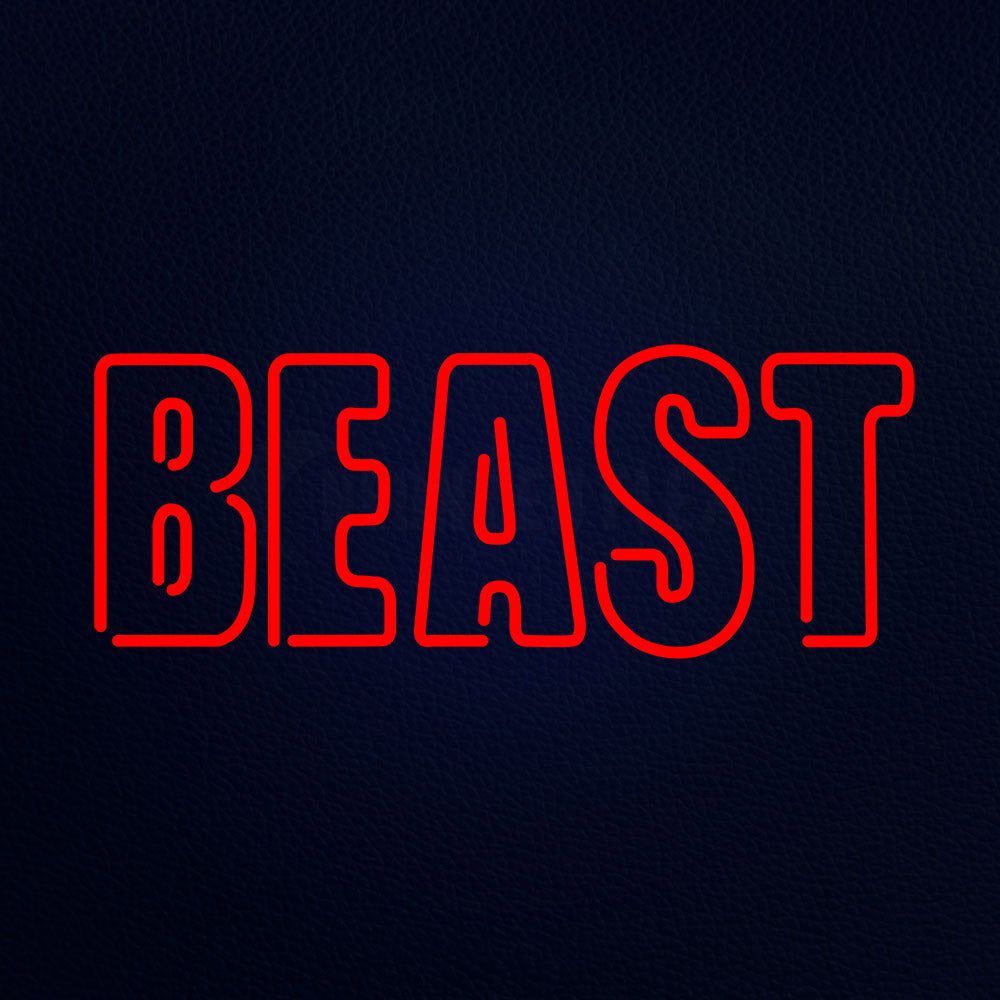 Beast 32" x 13" LED Neon Sign