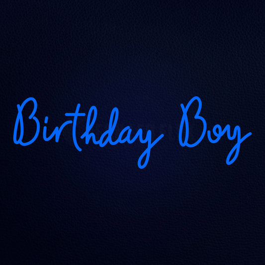 Birthday Boy 32" x 13" LED Neon Sign