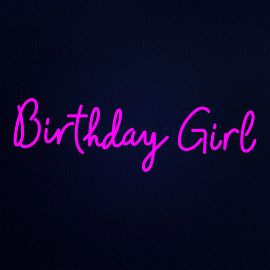 Birthday Girl 32" x 13" LED Neon Sign
