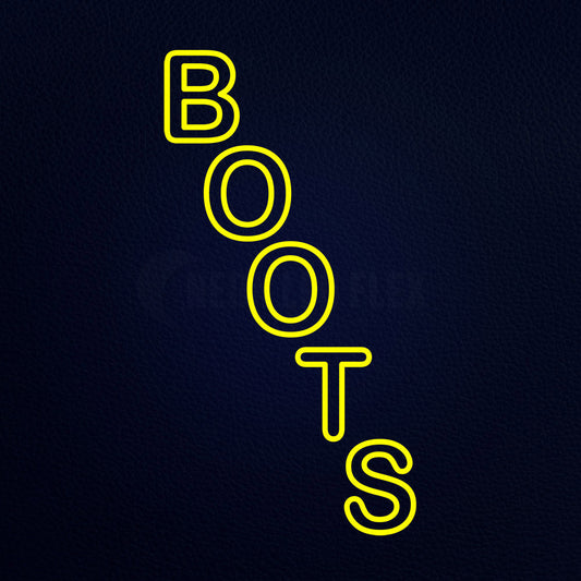 Boots Outline 37" x 20" LED Neon Sign