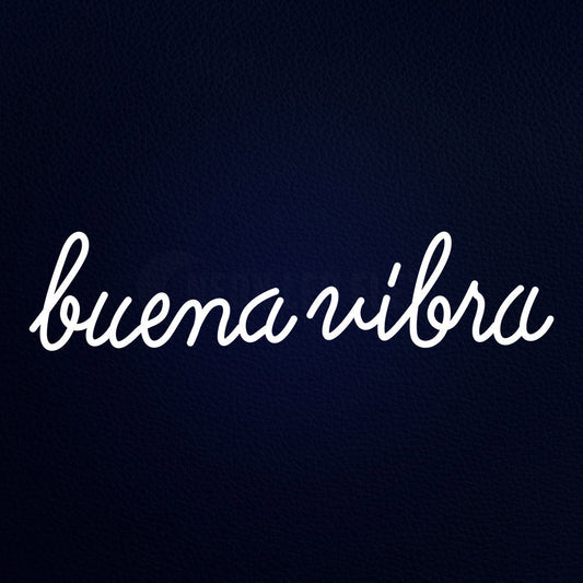 Buena Vibra Spanish Good Vibe 32" x 10" LED Neon Sign