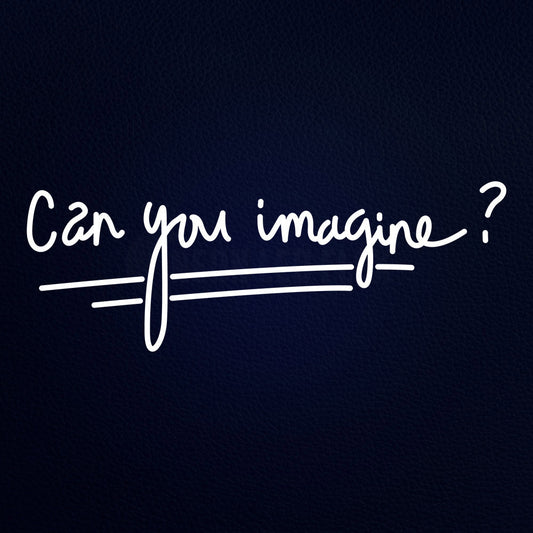 Can You Imagine 37" x 15" LED Neon Sign