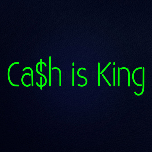 Cash Is King 32" x 13" LED Neon Sign