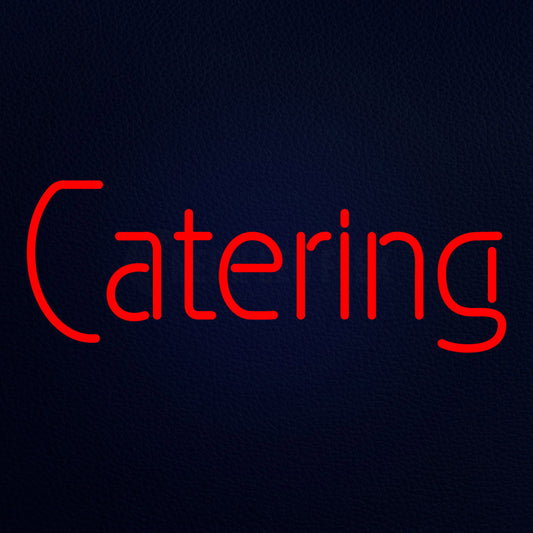 Catering Barbeque Bbq 10" x 24" LED Neon Sign