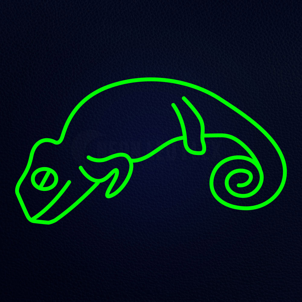 Chameleon 30" x 17" LED Neon Sign