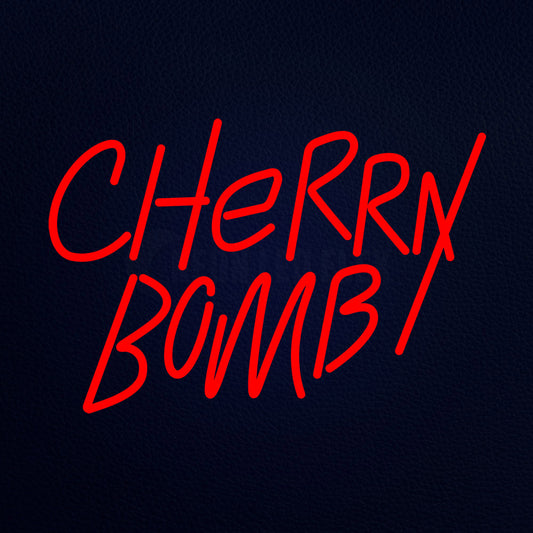 Cherry Bomb 21" x 15" LED Neon Sign