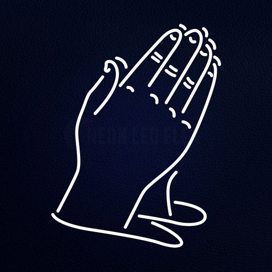 Child Prayer Hands 31" x 24" LED Neon Sign