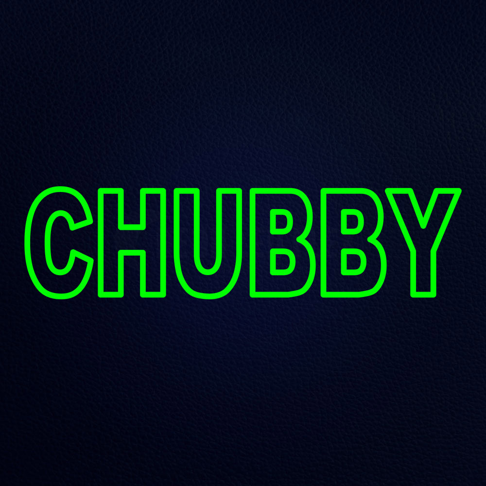 Chubby 32" x 13" LED Neon Sign