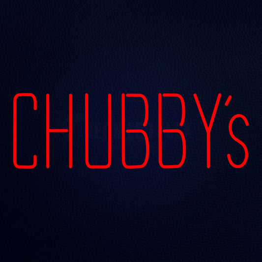 Chubbys 32" x 13" LED Neon Sign
