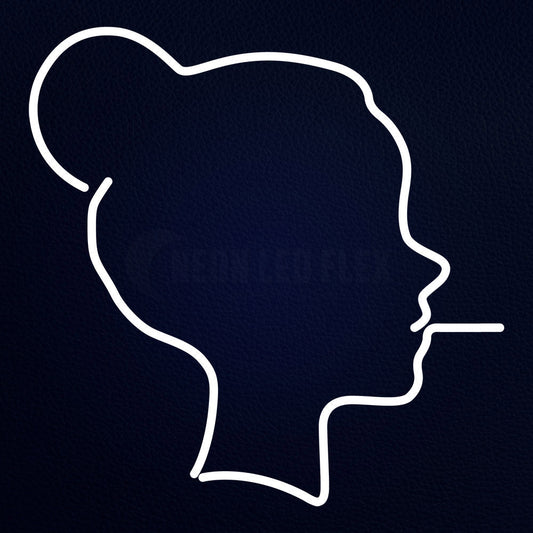 Cigarette Cool Girl 24" x 24" LED Neon Sign